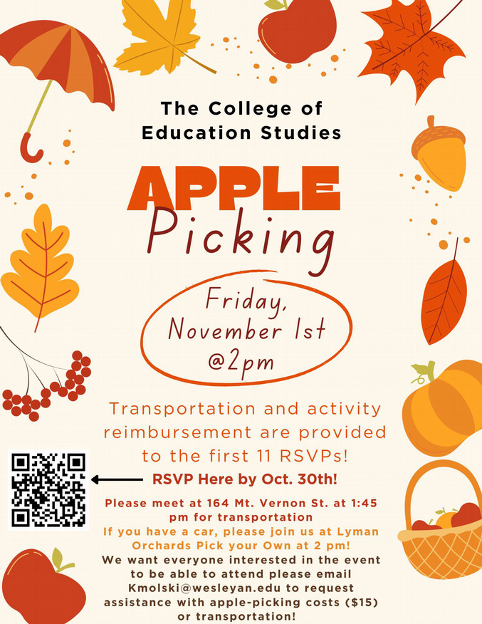 Field trip to apple picking poster